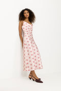 Eila Print Dress - Lt. Pink Mix