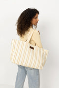 Bang Stripe Tote Bag - Lt. Yellow Stripe