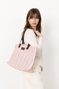 Bang Stripe Tote Bag - Pink Mix