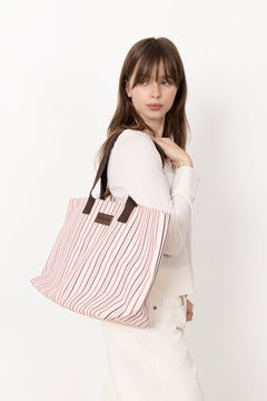 Bang Stripe Tote Bag - Pink Mix
