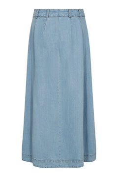 Tillycc Anya Pleat Skirt - Fade Denim