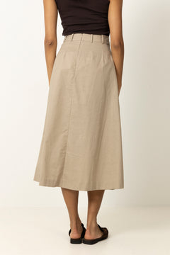 Leilacc Anya Pleat Skirt - Bisquit