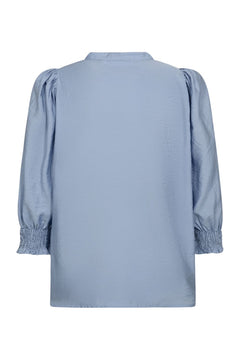 Callumcc Lace Puff V-Shirt - Pale Blue