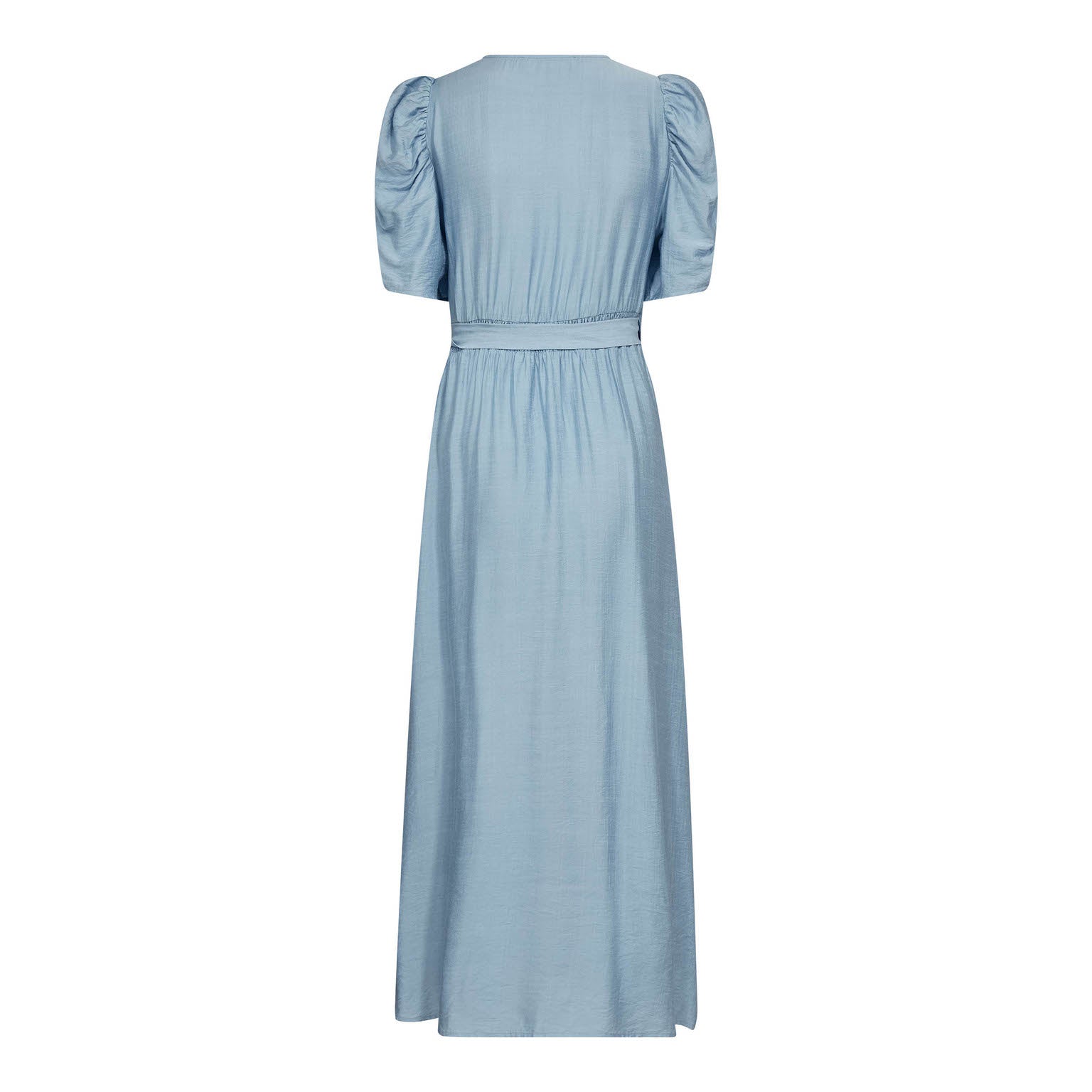 Heracc Ss Wrap Dress - Pale Blue