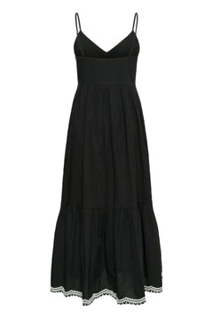 Biannapw Dress - Black W Offwhite Emb