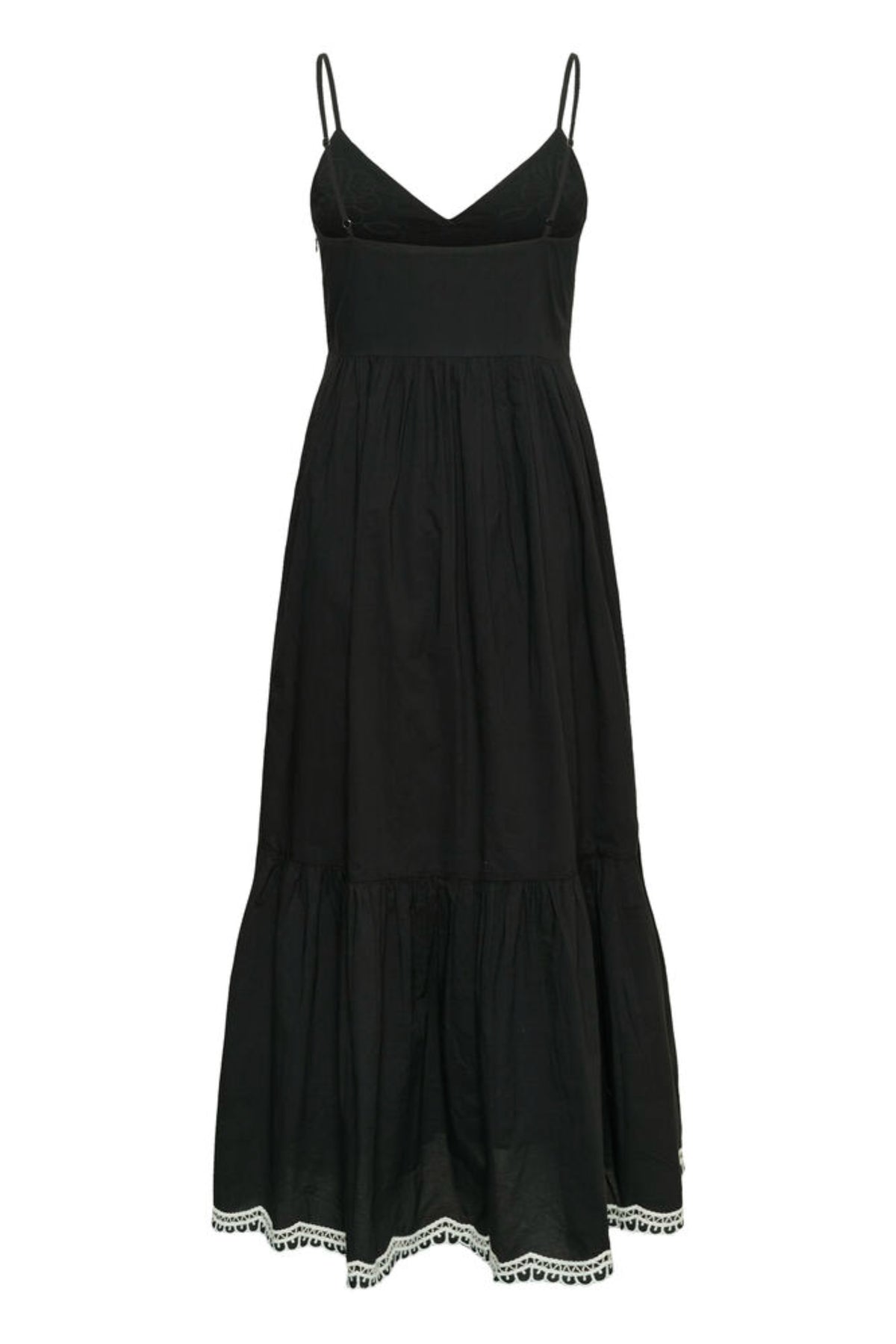 Biannapw Dress - Black W Offwhite Emb