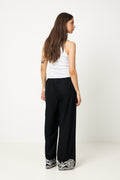 Bilanpw Pants - Black W Offwhite Emb