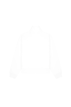 Syracuse Embroidered Quarter Zip - White