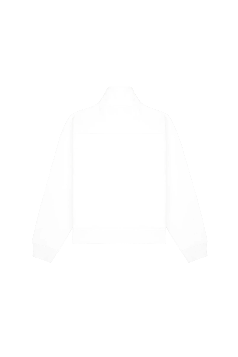Syracuse Embroidered Quarter Zip - White