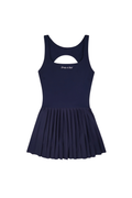Signature Logo Court Dress - Dark Navy/White
