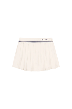 Signature Logo Abigail Skirt - Ecru/Dark Navy