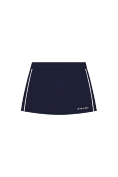 Signature Logo Court Skirt - Dark Navy/White