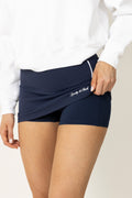 Signature Logo Court Skirt - Dark Navy/White