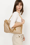 Falabella Fold-Over Tote Bag - Butter Cream