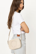 Logo Camera Crossbody Bag - Oat