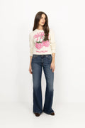 Graphic Wool Sweater - Egret