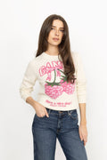 Graphic Wool Sweater - Egret