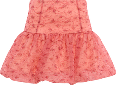 Shibori Organza Mini Skirt - Lantana