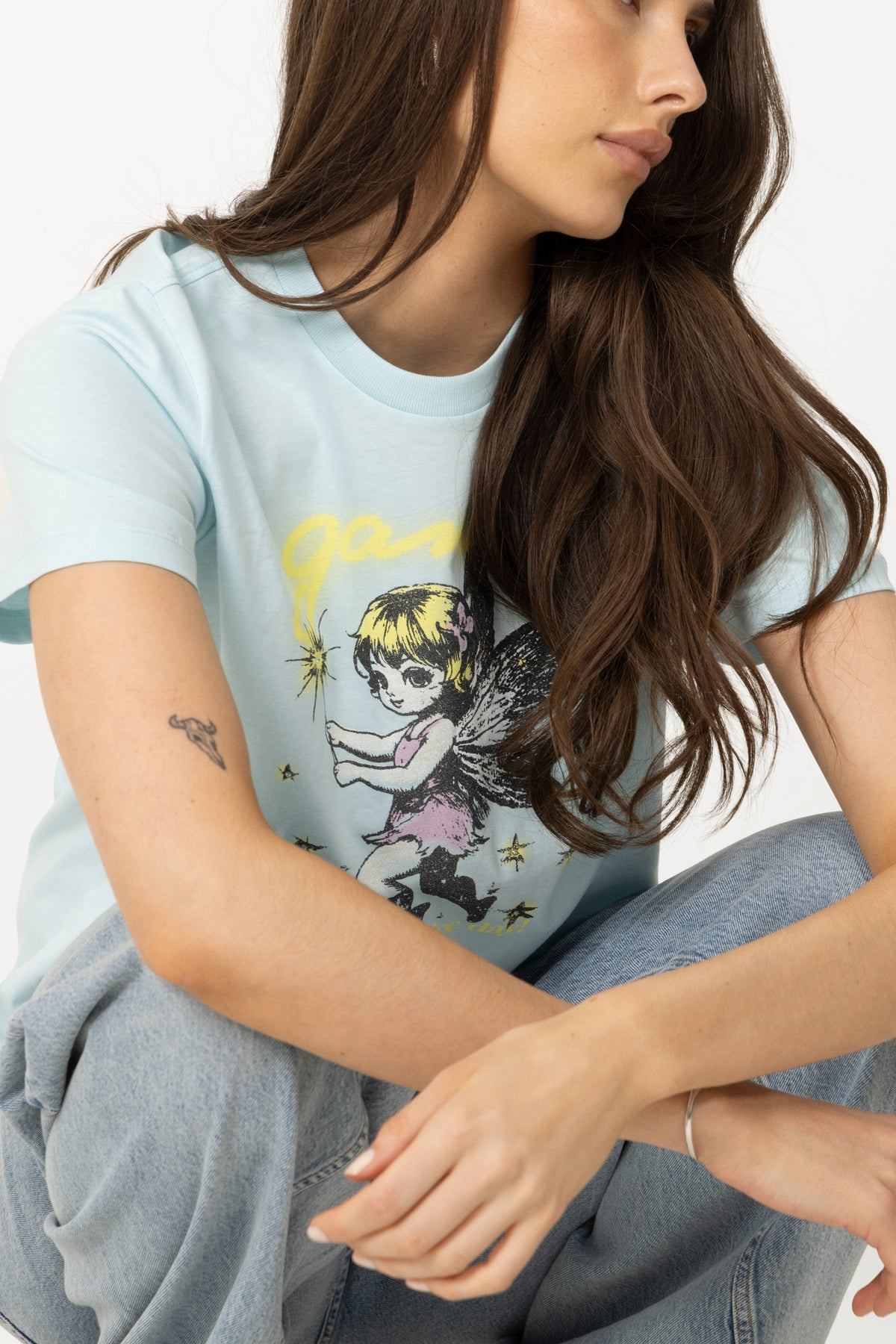Basic Cotton Jersey Fairy - Iced Aqua