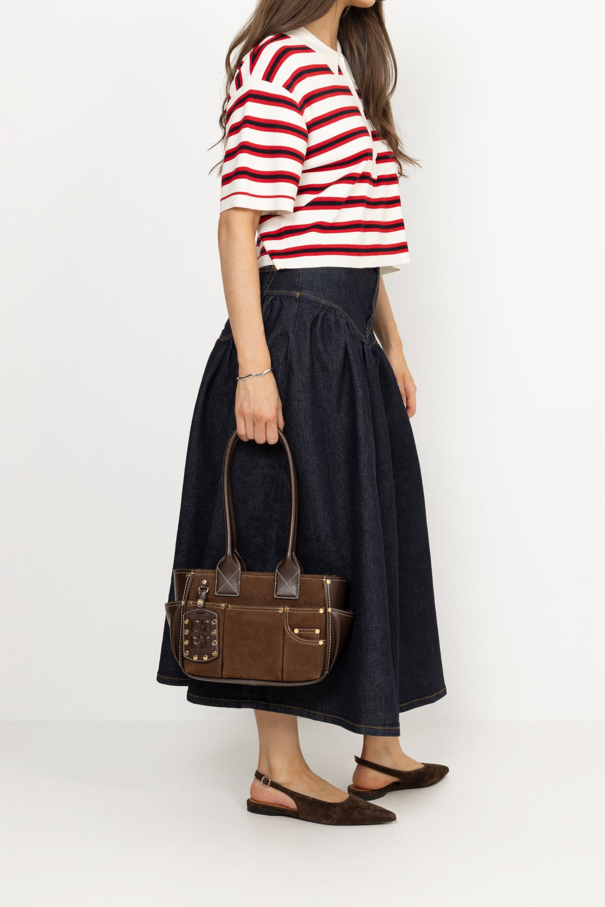 Posy Small Recycled Suede - Chicory Coffee