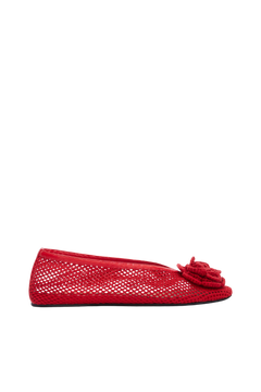 Jenny Ballerina Mesh Flower - Goji Berry