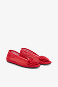 Jenny Ballerina Mesh Flower - Goji Berry