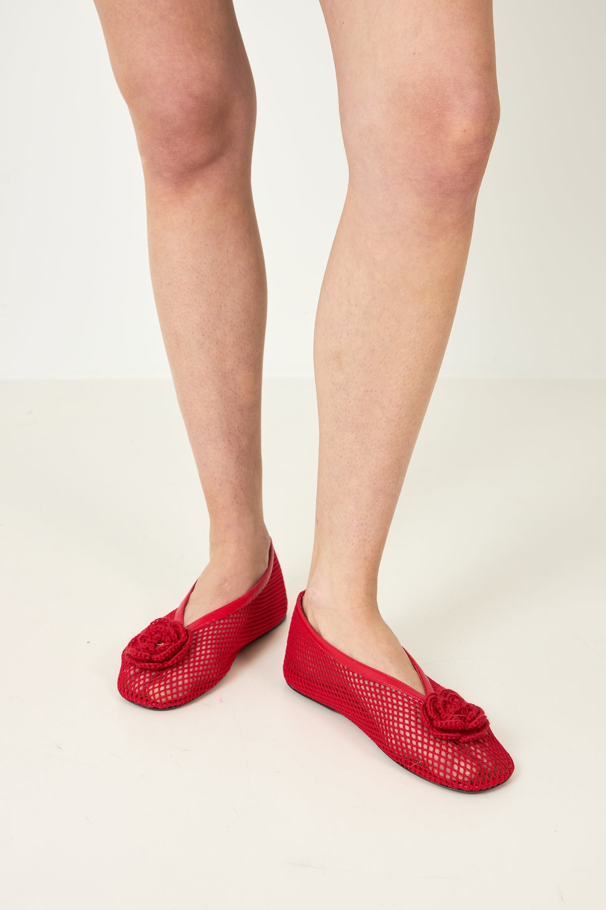 Jenny Ballerina Mesh Flower - Goji Berry