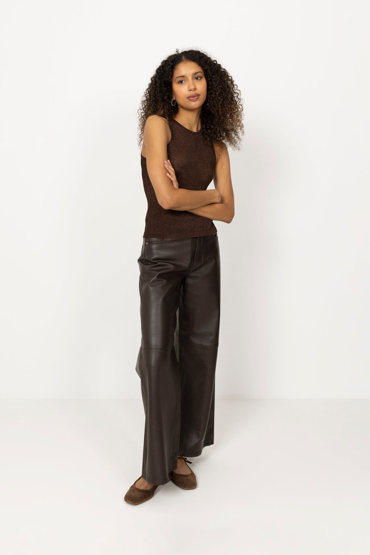 Silvigz Top - Deep Brown Metallic