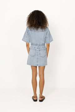 Gzmonie Dress - Light Blue Denim