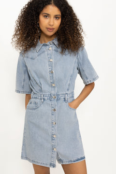 Gzmonie Dress - Light Blue Denim