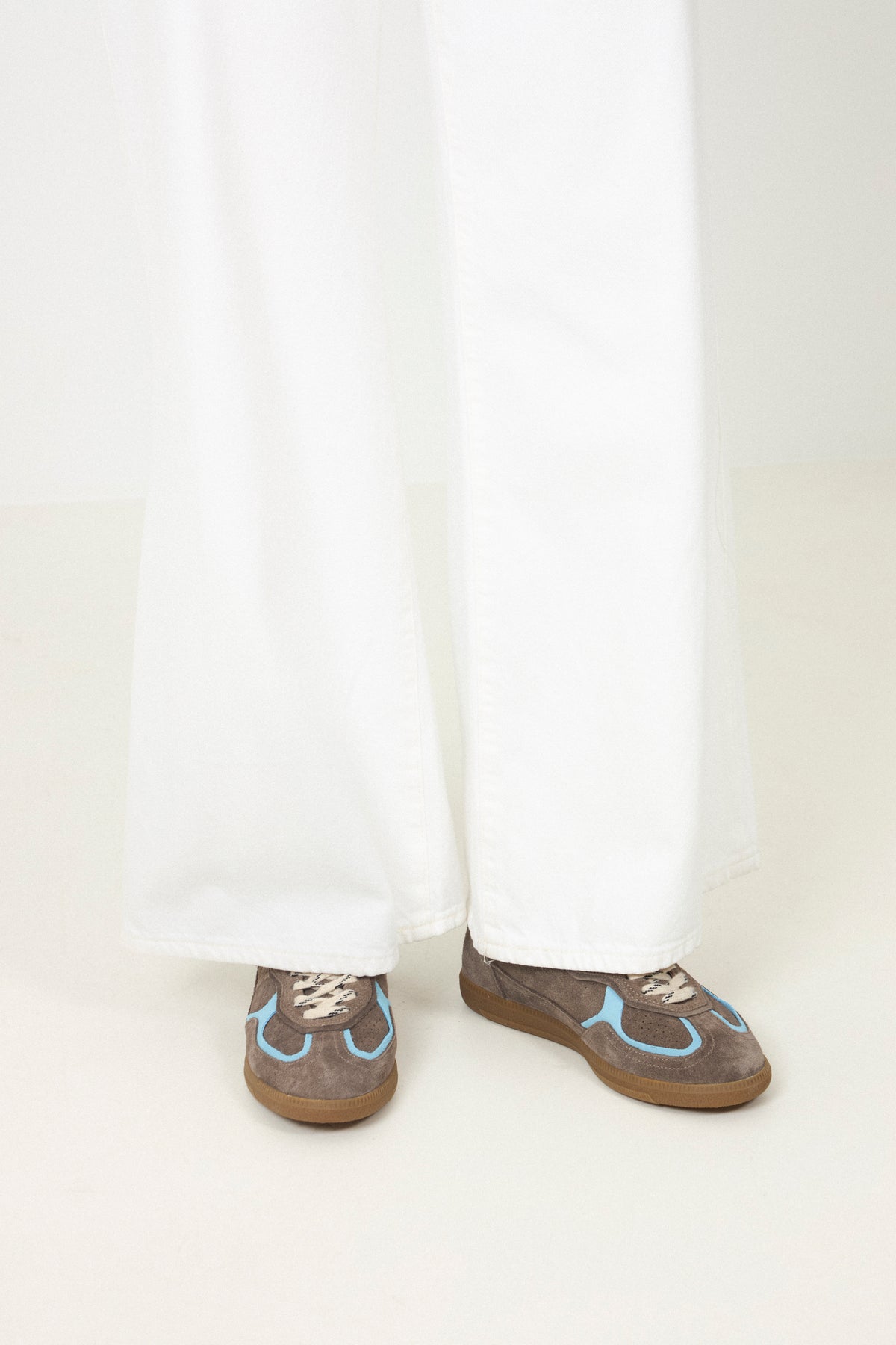 Tb.490 Leather Sneakers - Rife Taupe Cornflower Blue
