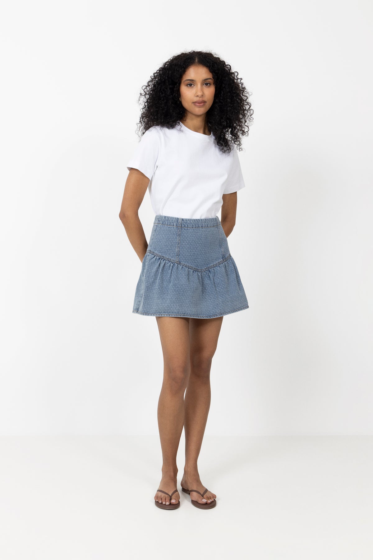 N-Margey Skirt - Vintage Blue Wash