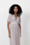 N-Lilith Ss Maxi Dress - Dolley Pink Print