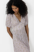 N-Lilith Ss Maxi Dress - Dolley Pink Print