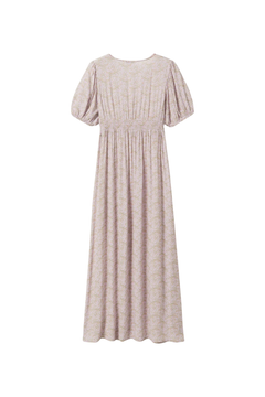 N-Lilith Ss Maxi Dress - Dolley Pink Print
