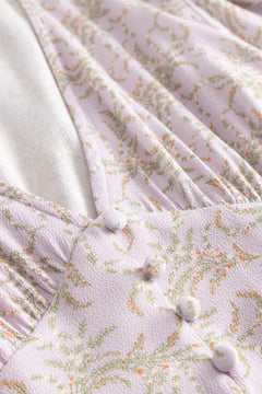 N-Lilith Ss Maxi Dress - Dolley Pink Print