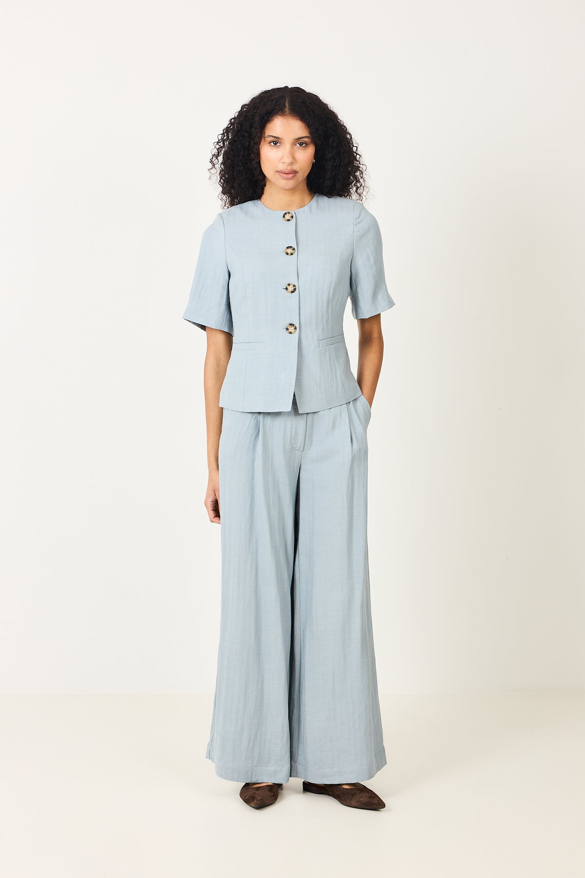 N-Kasaundra Blazer - Dove Blue