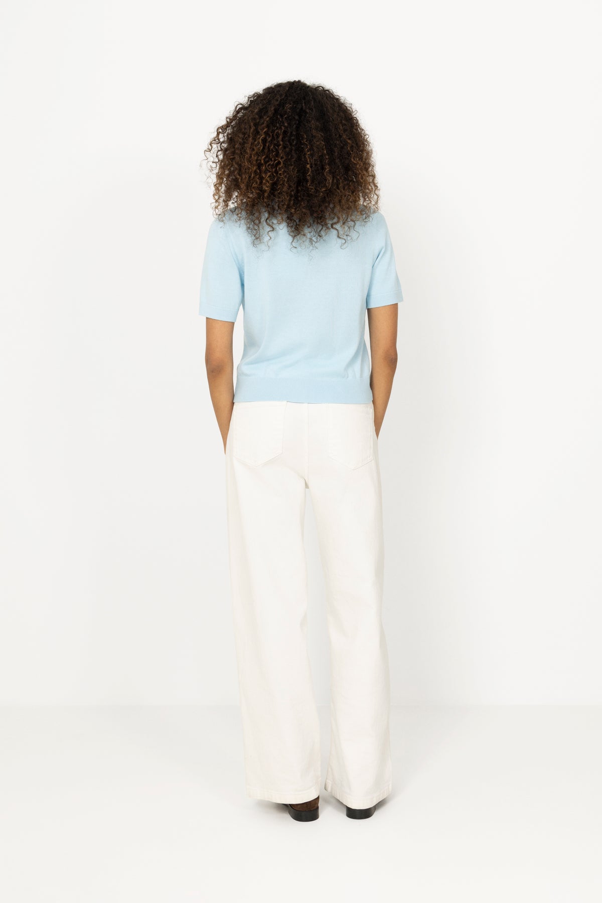 N-Maxine Ss Knit - Air Blue