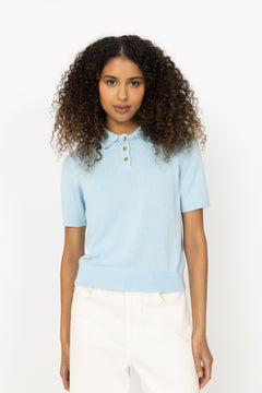 N-Maxine Ss Knit - Air Blue