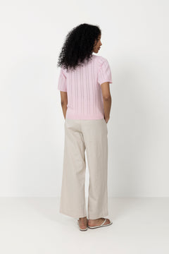 N-Mecca Knit Polo - Baby Pink