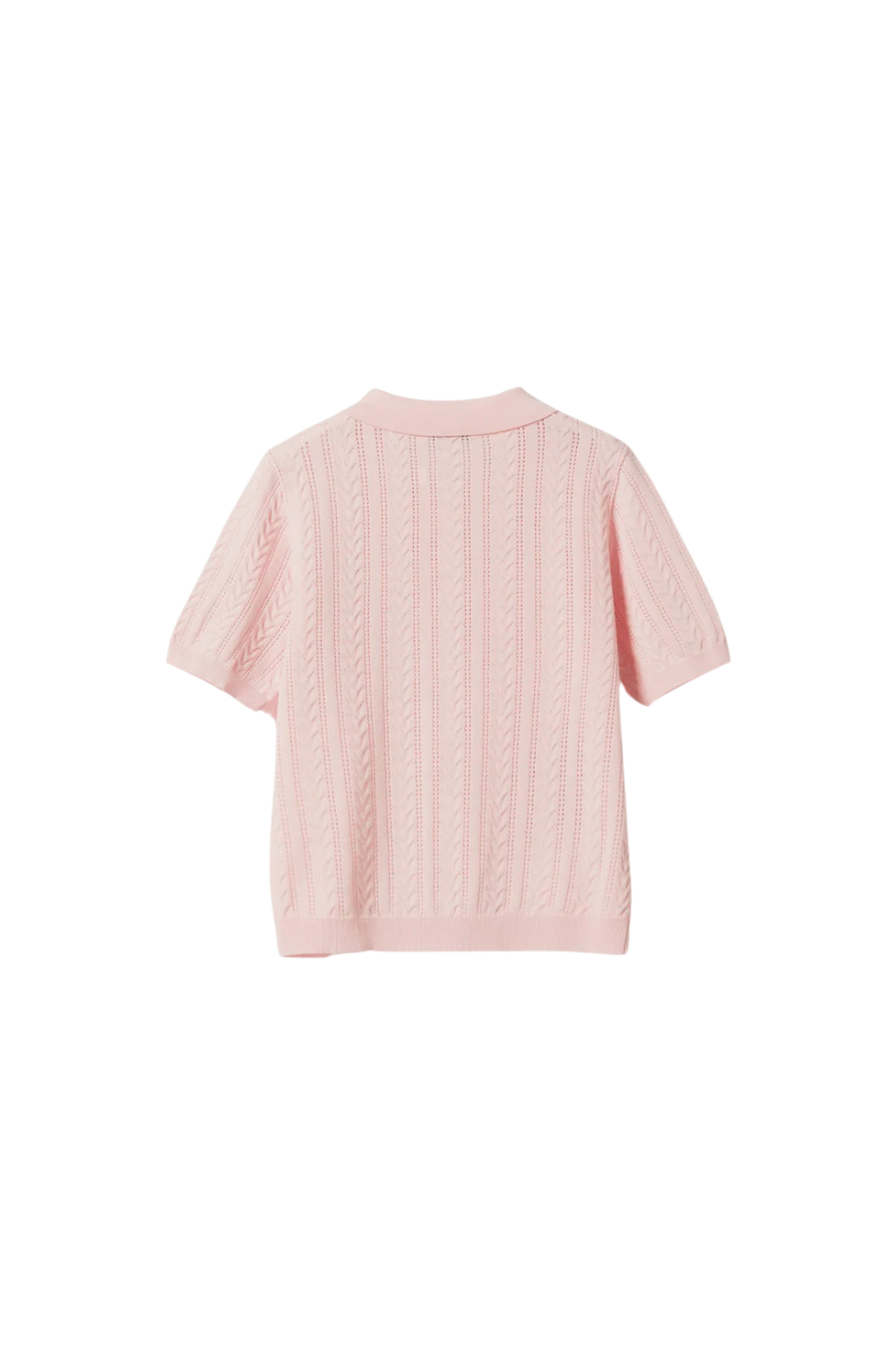 N-Mecca Knit Polo - Baby Pink