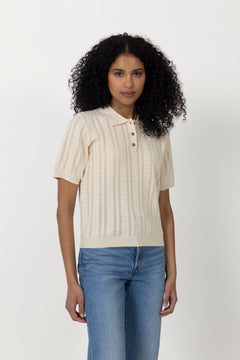 N-Mecca Knit Polo - Ivory