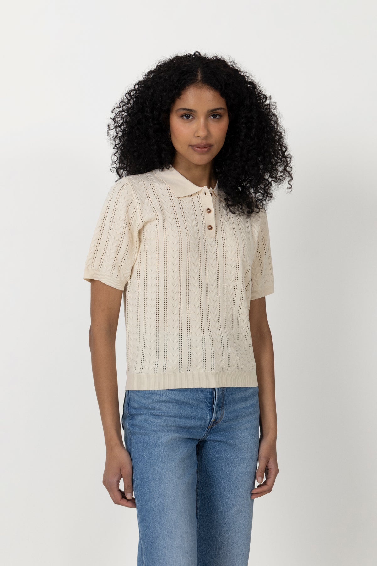 N-Mecca Knit Polo - Ivory