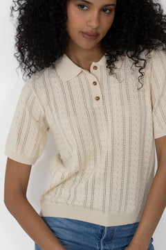 N-Mecca Knit Polo - Ivory