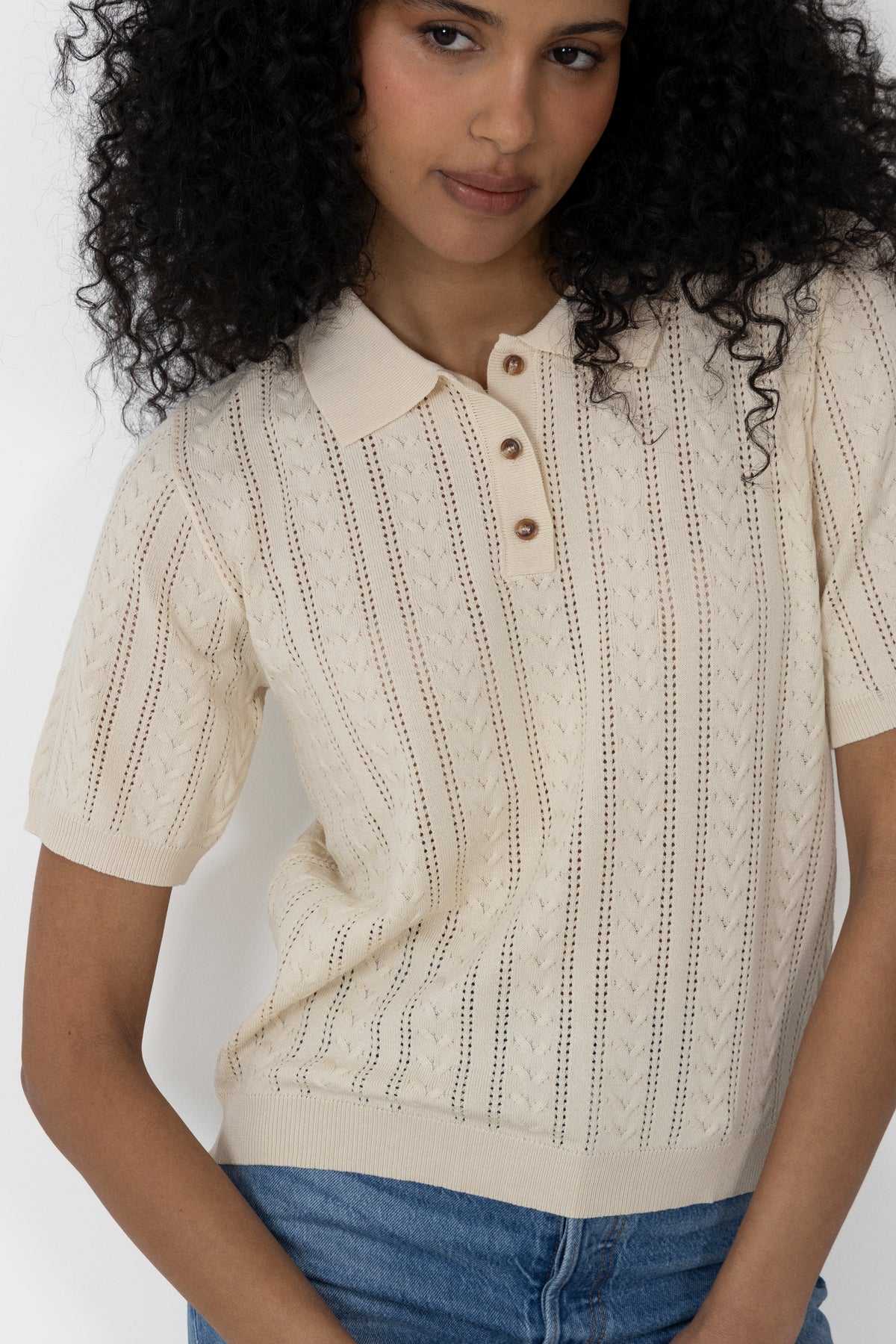 N-Mecca Knit Polo - Ivory