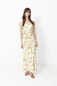 Anna Dress - Yellow Mimosa Print