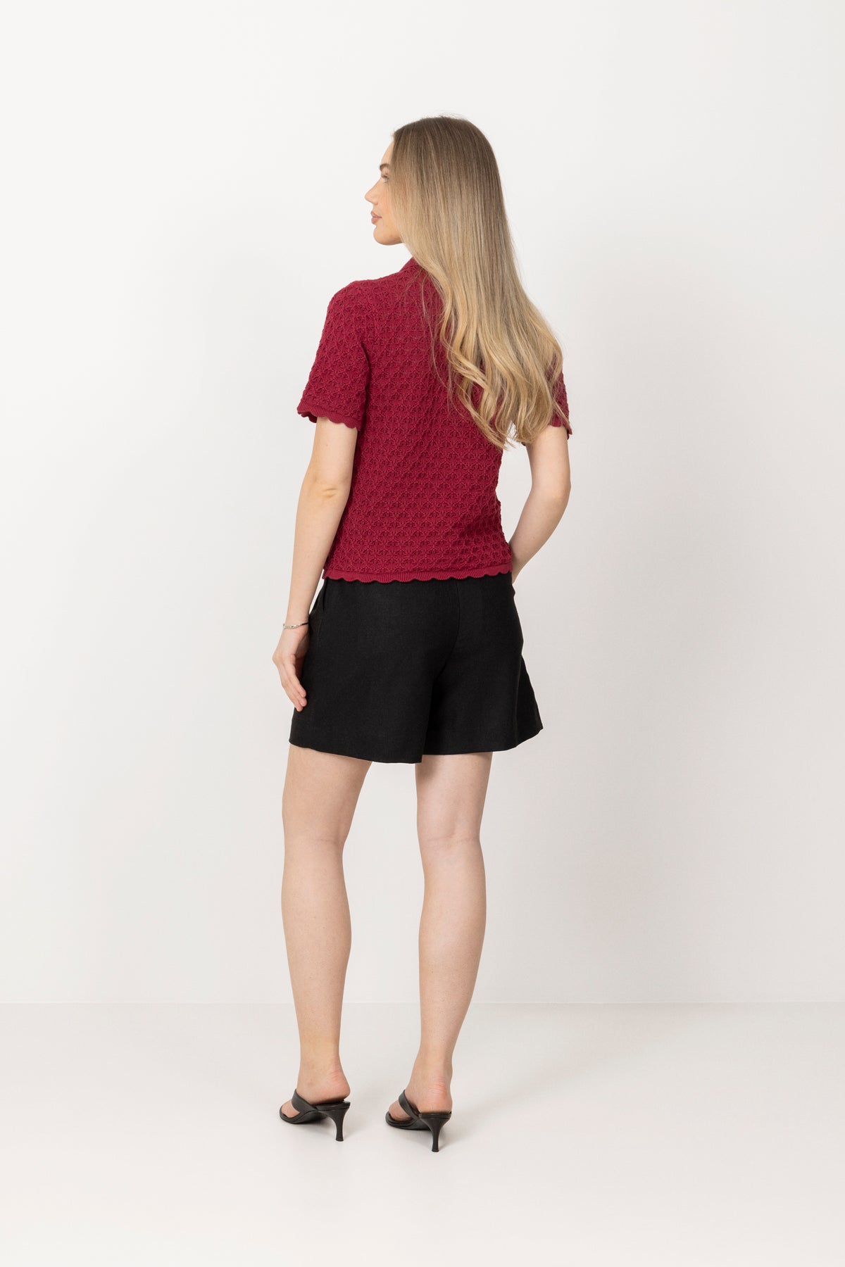Camilla Pihl Gensere Gwen Knit Tee Berry Villoid camilla-pihl-gensere-gwen-knit-tee-berry-villoid