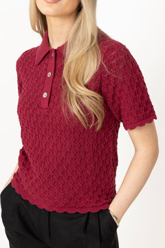 Gwen Knit Tee - Berry