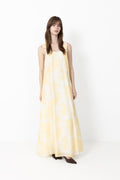 Zaha Dress - Yellow Floral Print