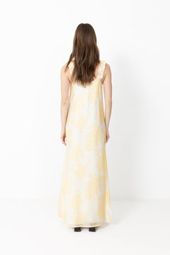 Zaha Dress - Yellow Floral Print
